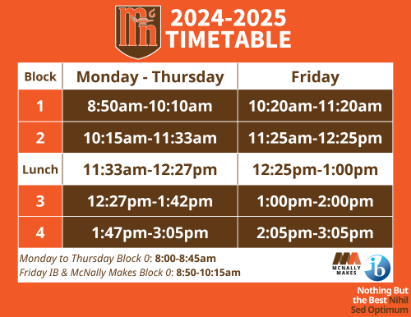 2024-2025 schedule